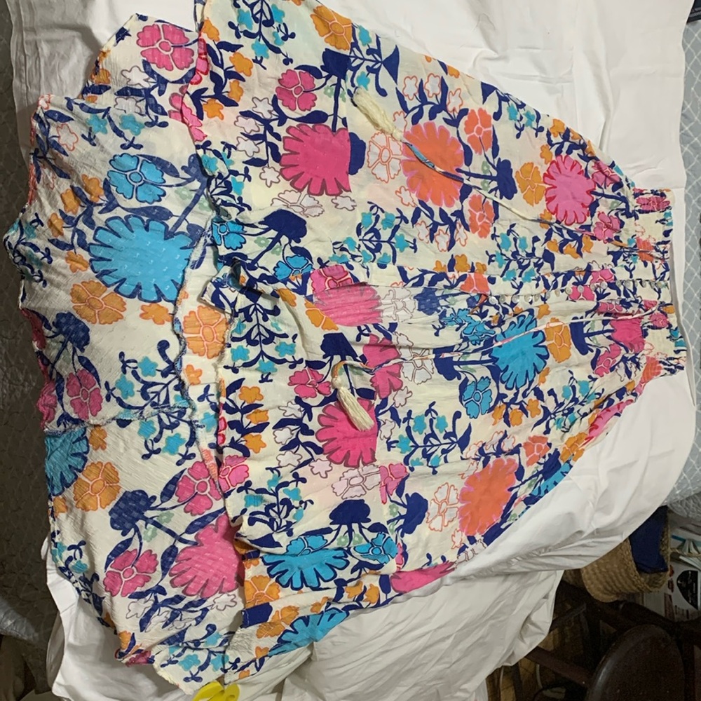 Floral Rayon skirt Rachel Roy size Large